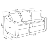 Mackenzie - 3 Piece Sofa Set - Beige