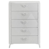 Buckley - 5 Drawer Chest - Gloss White