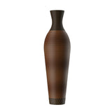 Tall Standing Designer Floor Vases With Elegant 2 Tone Finishes Ideal For Decorating Living Rooms, Bedrooms, Entryways Perfect For Decorating Your Home - Black / Gray