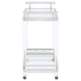 Kempton - 2 Tier Bar Cart - Chrome