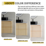 Mounted Bathroom Vanity With Art Sink, 1 Storage Shelf, Soft Close Door