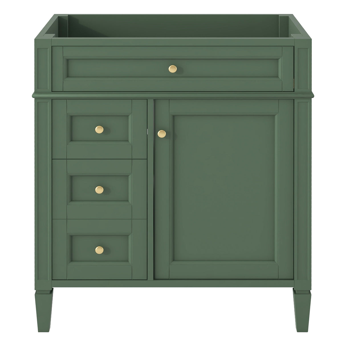 Bathroom Vanity With 2 Drawers And Tip-Out Drawer, Storage Cabinet