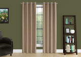 2 Pieces Set, Curtain Panel, Room Darkening, Grommet, Contemporary & Modern