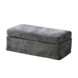 Ottoman Foot Stool With Metal Legs