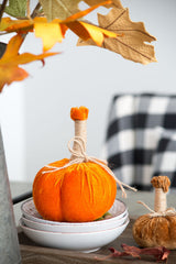 Pumpkin Ornament For Holiday Harvest Festival Fall Festival & Thanksgiving (Set of 6)