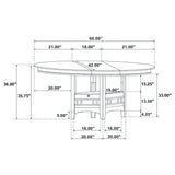 Hester - Extension Counter Dining Table - Espresso