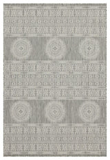 Sunshine - 5'3" X 7'3" Indoor, Outdoor Area Rug Polypropylene - Silver