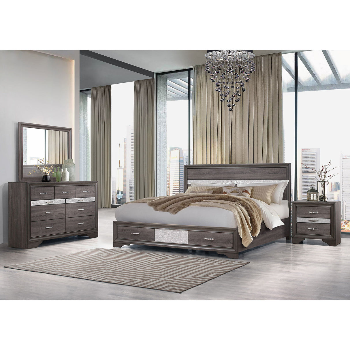 Ryder - Sparkle Dresser - Gray