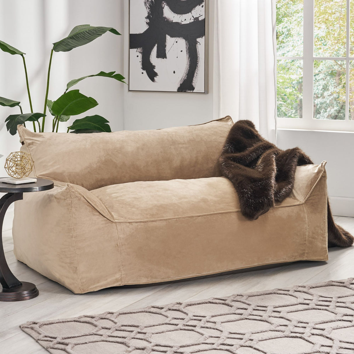 Fila - een Oversized Seater Bean Bag Chair With Armrests
