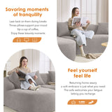 Combined Sofa With 4 Pillows