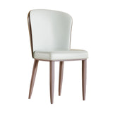 Dining Chair With Carbon Steel Legs, Comfortable Seating, (Set of 2) - White