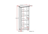 Amherst - 5 Shelf Bookcase, Handcrafted