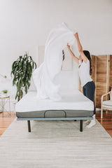 4 Piece Short Queen Brushed Microfiber Hypoallergenic Sheet Set - White