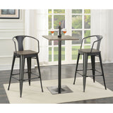 Staccato - 3 Piece Square Bar Table Set - Dark Brown