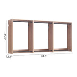 Devi - Wall Mounted Wood Closet System, Modular Units