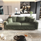 4 Seat Sofa, Modern Comfy Upholstered Sofa Cloud Couch, Deep Seat Couches With Soft Pillows