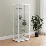 Nevra - 4 Shelf Display LED Curio Cabinet