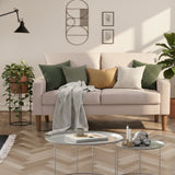 Upholstered Loveseat Sofa, 2 Seater Couch For Living Room Apartment