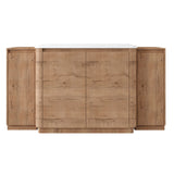 Freestanding Bathroom Vanity With Sink, 2 Small Storage Cabinets, Soft Close Doors