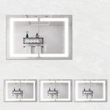 Medicine Cabinet With LED Vanity Mirror, Anti-Fog, Waterproof, Dimmable With Touch Switch