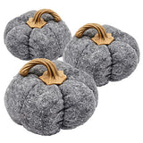 Pumpkin Ornament Decor For Holiday Harvest Festival Fall Festival & Thanksgiving (Set of 3)
