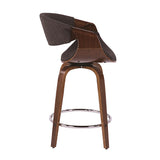 Curvini - Mid Century Modern Counter Stool (Set of 2)