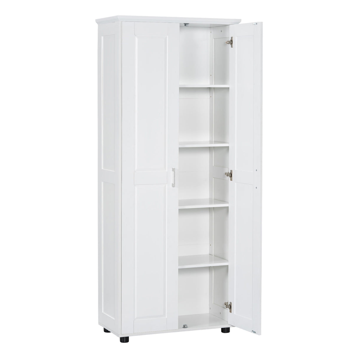 Storage Cabinet With Adjustable Shelves, 2 Doors, Rectangle Design For Bathroom
