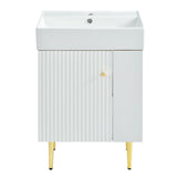 Bathroom Vanity, Combo Cabinet, Bathroom Storage Cabinet, Single Ceramic Sink