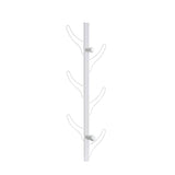Vertical Eight Hook Coat Rack Wall Mount