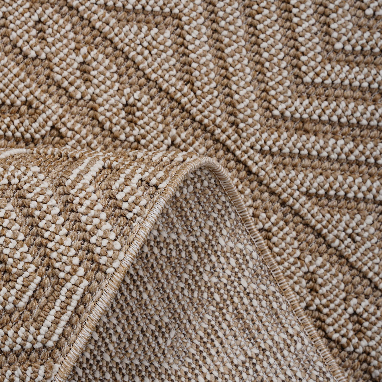 Guros - 8' X 10' Geometric Indoor / Outdoor Area Rug - Mocha
