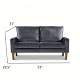 Upholstered Loveseat Sofa, 2 Seater Couch For Living Room Apartment