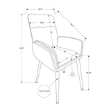 Dining Chair For Kitchen (Set of 2) - Brown / Gray
