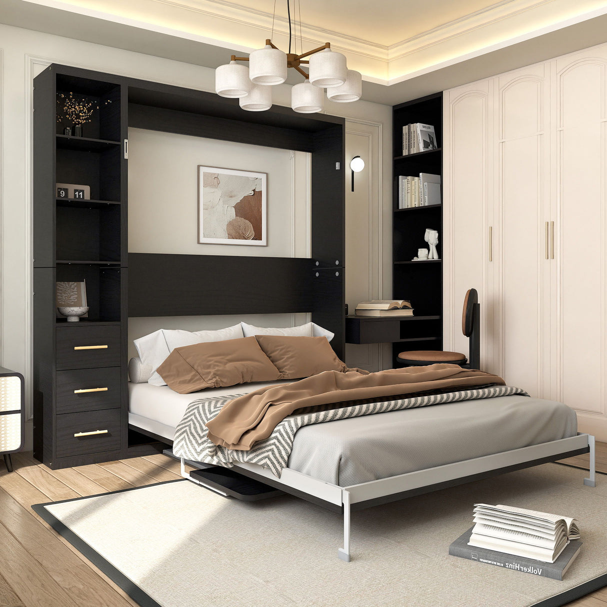 Multifunctional Vertical Murphy Wall Bed