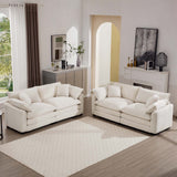 Elegant Oversized Sectional Sofa Set With Deep Seats And Flexible Layout