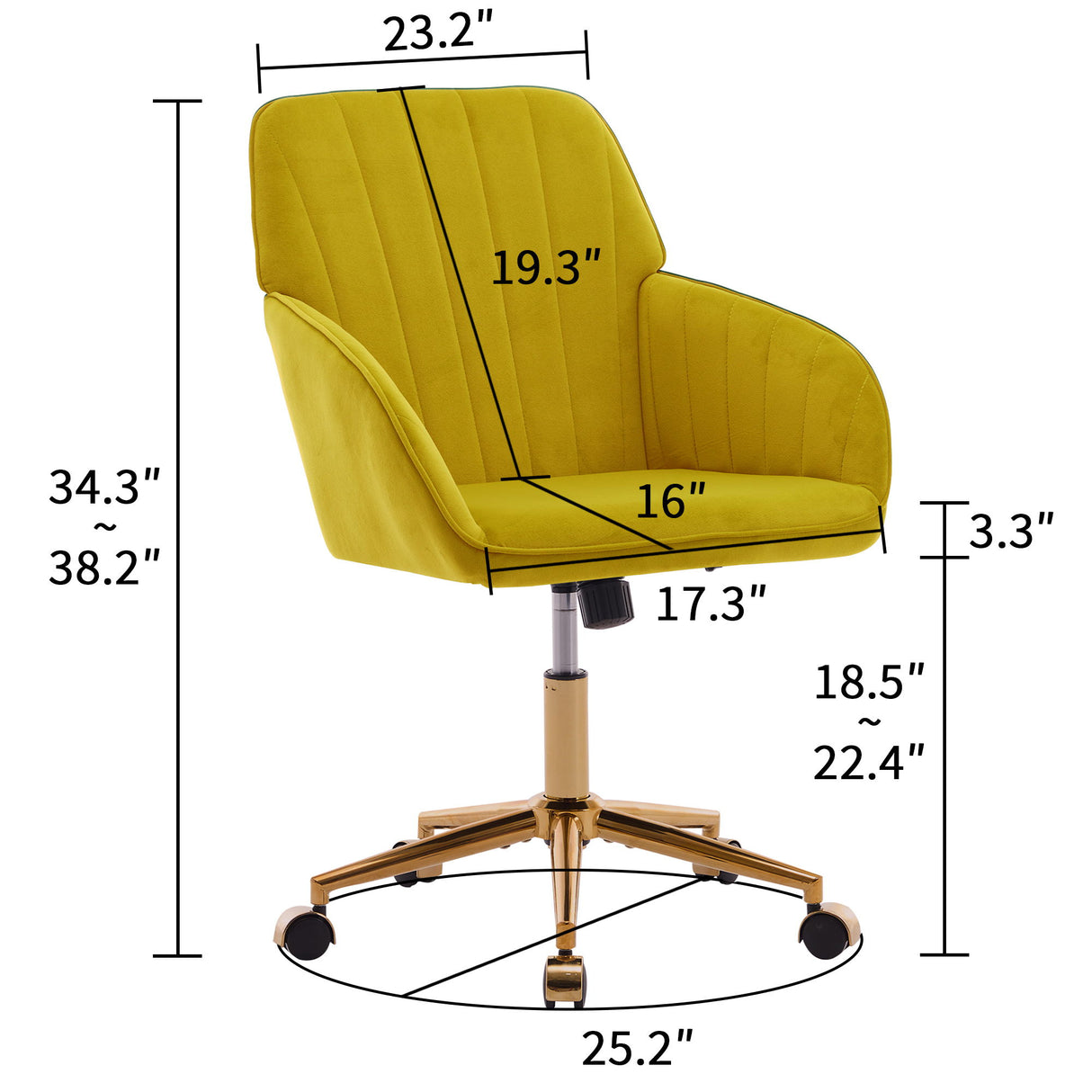 Adjustable Ergonomic Swivel Office Chair