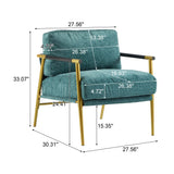Modern Accent Chair With Cushions, Cozy Seating