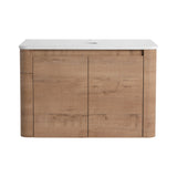 Wall Mounted Bathroom Vanity With Soft Close Door, Excluding Sink