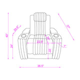 Duran - Power Recliner With Power Headrest