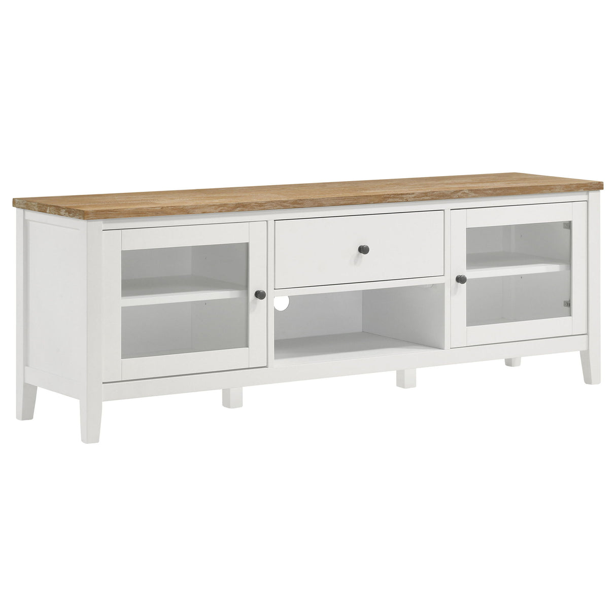 Evanston - 2 Door Stand - White