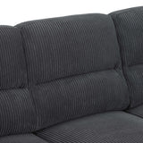 Vintage Inspired 3 Seat Sofa With Tufted Cushions