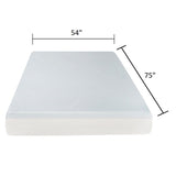 6" Firm Gel Memory Foam Mattress With Cooling Technology - White - Full
