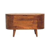 Rounded Lid Up Blanket Box