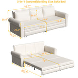Chesterfield Sofa & Pull Out Bed