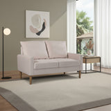 Upholstered Loveseat Sofa, 2 Seater Couch For Living Room Apartment