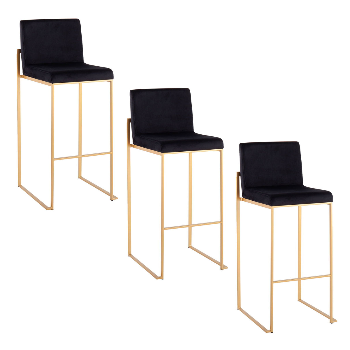 Fuji - Contemporary Design High Back Barstool