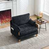Mid Century Modern Foldable Sofa Bed, 3 In 1 Convertible Sleeper With 3 Pillows