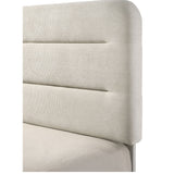 Upholstered Panel Bed, Sleek Lines