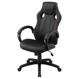 Norset - Upholstered Adjustable Home Office Desk Chair - Black