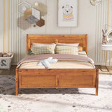 Platform Bed Frame Mattress Foundation Sleigh Bed With Headboard / Footboard / Wood Slat Suppor