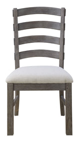 Upholstered Dining Chairs (Set of 2) - Brown - Wood